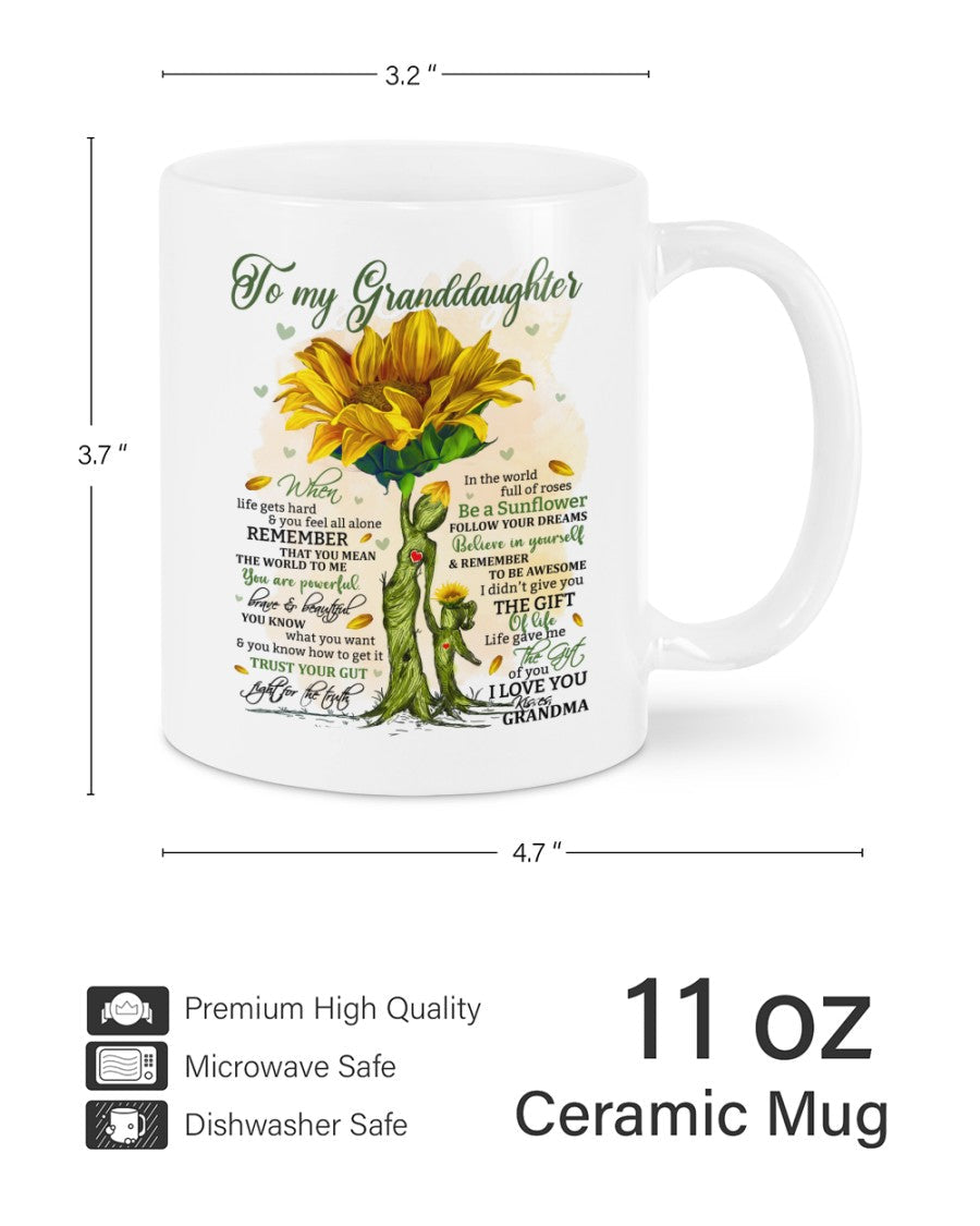 TO GRANDDAUGHTER MUG 02 - GIFT FROM GRANDMA - LUNA00
