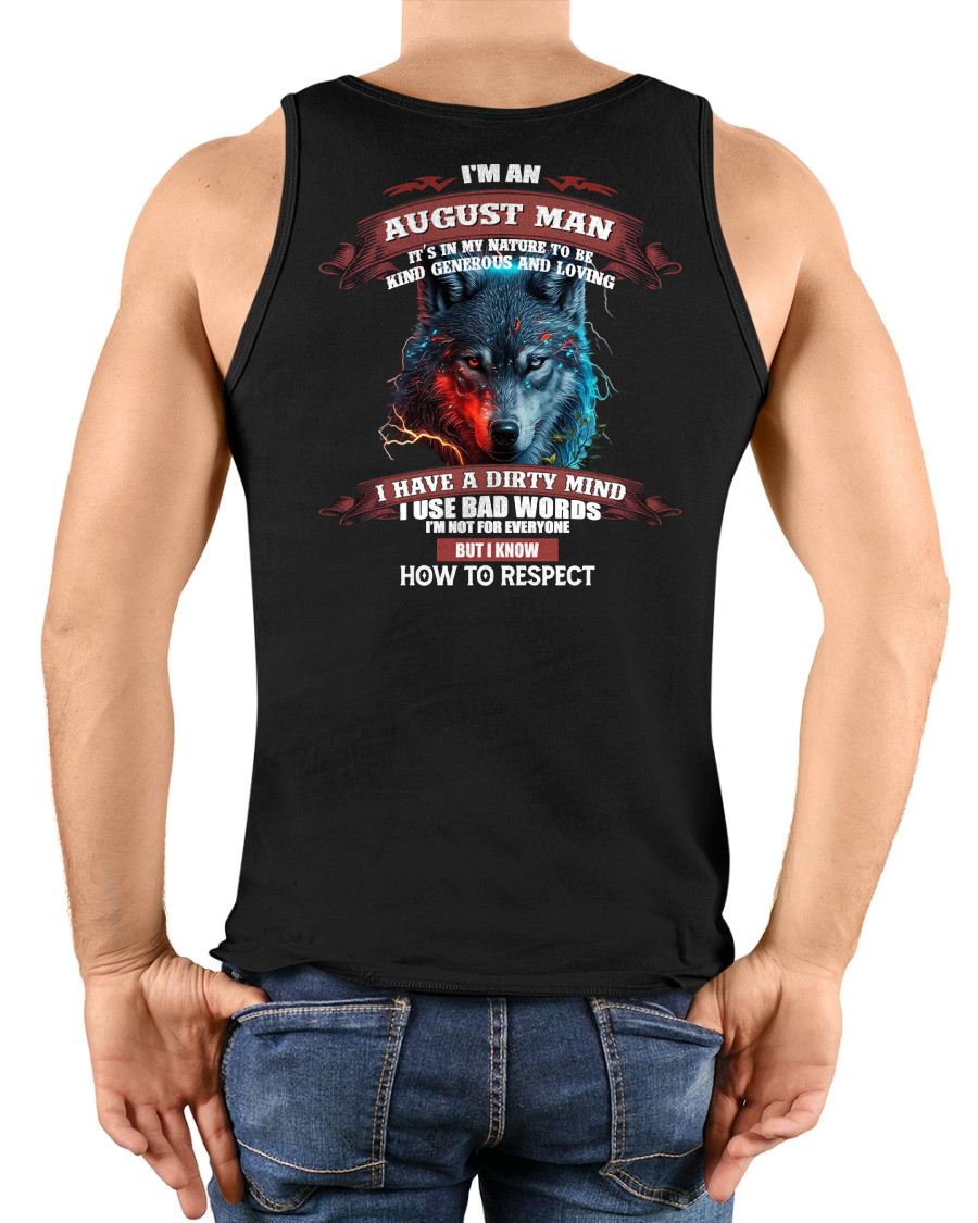 AUGLUNAT - KNOW HOW TO RESPECT - BIRTHDAY T-SHIRT FOR MEN - SNOW08 (SKU12-162-08)