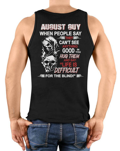 AUGLUNAT -  HUG THEM AND SAY... - BIRTHDAY T-SHIRT FOR MEN - SNOW08 (SKU12-253-08)