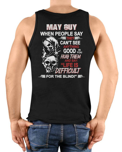 MAY - HUG THEM AND SAY... - BIRTHDAY T-SHIRT FOR MEN - SNOW05 (SKU12-253-05)