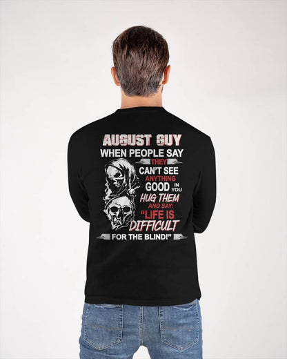AUGLUNAT -  HUG THEM AND SAY... - BIRTHDAY T-SHIRT FOR MEN - SNOW08 (SKU12-253-08)