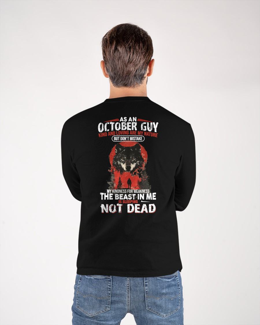 OCTOBER - KIND AND LOVING ARE MY NATURE - BIRTHDAY T-SHIRT FOR MEN - EBIL10 (SKU26T-01-17-10)