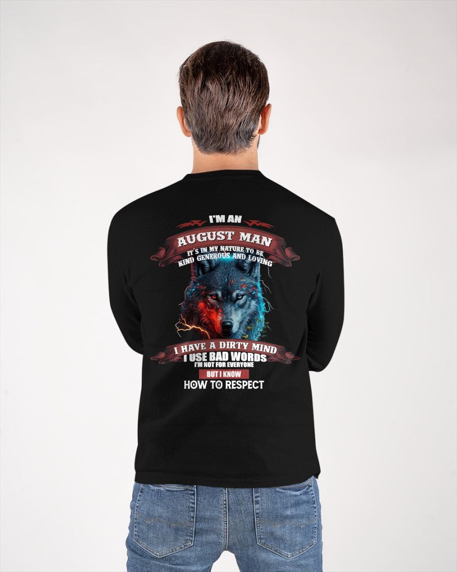 AUGLUNAT - KNOW HOW TO RESPECT - BIRTHDAY T-SHIRT FOR MEN - SNOW08 (SKU12-162-08)