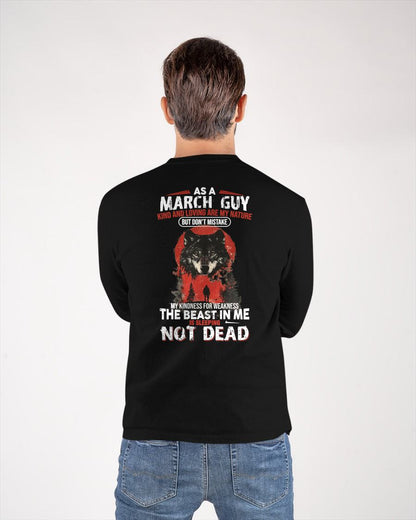 MARCH - KIND AND LOVING ARE MY NATURE - BIRTHDAY T-SHIRT FOR MEN - EBIL03 (SKU26T-01-17-03)
