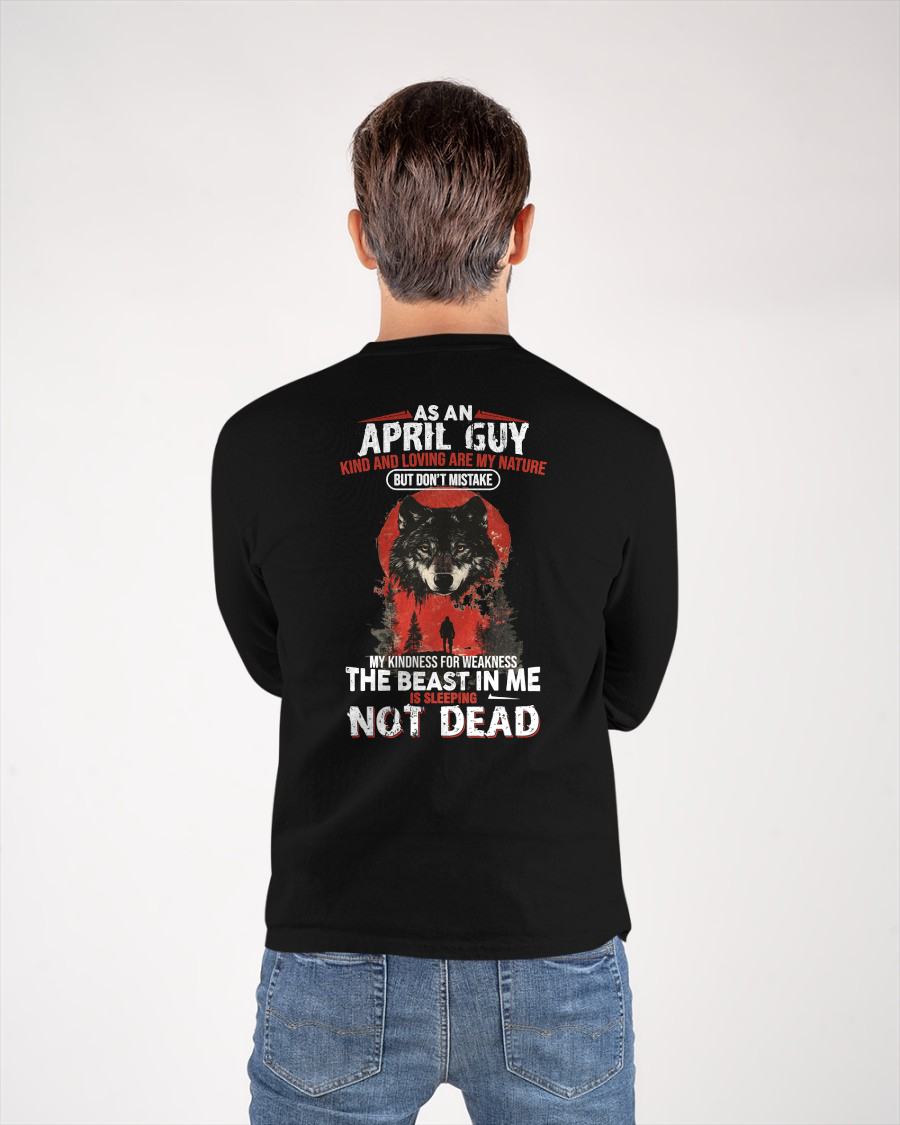 APRIL - KIND AND LOVING ARE MY NATURE - BIRTHDAY T-SHIRT FOR MEN - EBIL04 (SKU26T-01-17-04)