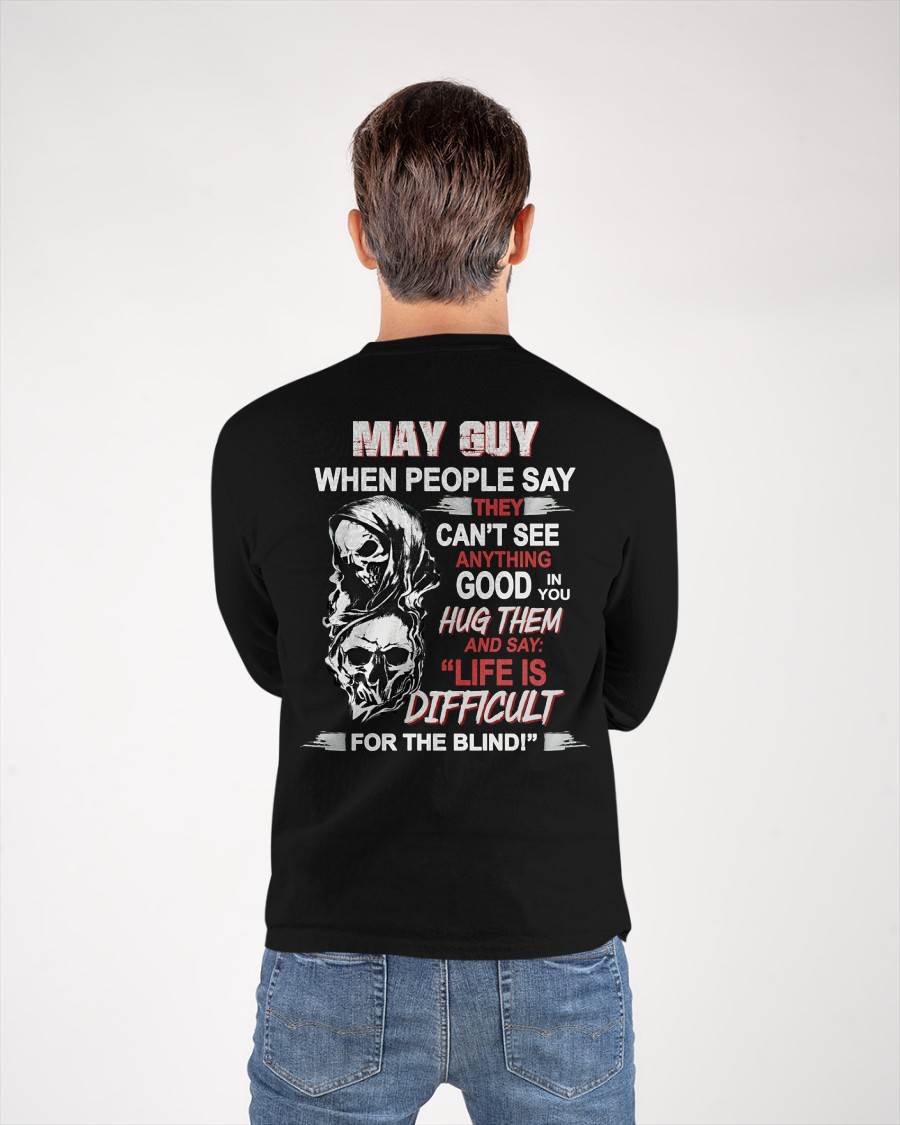 MAY - HUG THEM AND SAY... - BIRTHDAY T-SHIRT FOR MEN - SNOW05 (SKU12-253-05)