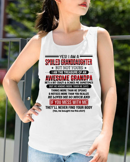 YES! I'M A SPOILED GRANDDAUGHTER - GIFT FROM GRANDPA - LUNA00 (SKU26T-01317-00)