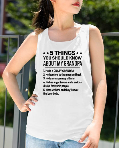 FIVE THINGS YOU SHOULD KNOW ABOUT MY GRANDPA - GIFT FROM GRANDPA - LUNA00 (SKU2603-134-00)