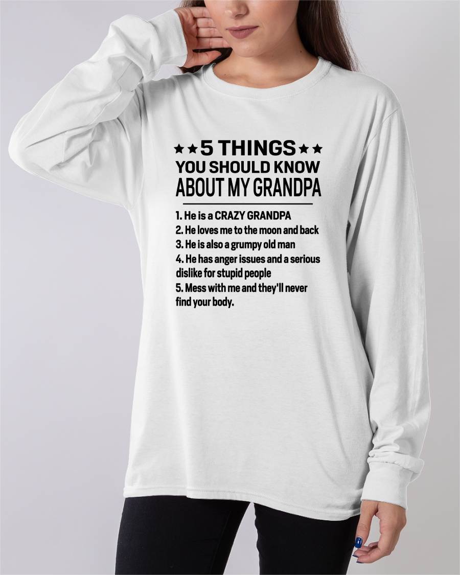 FIVE THINGS YOU SHOULD KNOW ABOUT MY GRANDPA - GIFT FROM GRANDPA - LUNA00 (SKU2603-134-00)