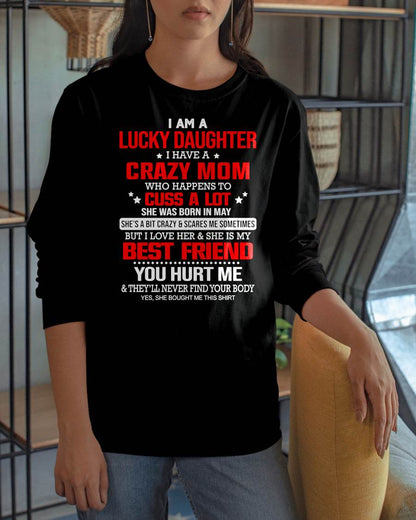 MAY - I'M A LUCKY DAUGHTER - PERFECT GIFT FOR YOUR DAUGHTER - GIFT FROM MOM - SNOW05 (SKU12-241-05)