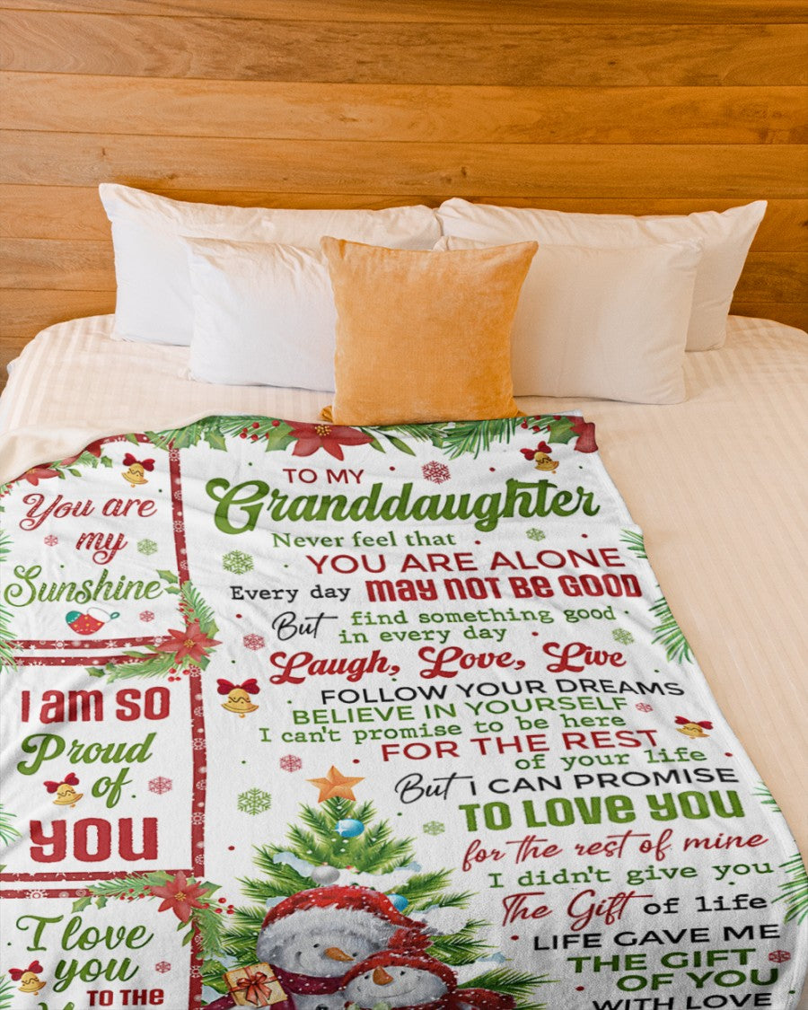 BLANKET FOR GRANDDAUGHTER – COMFORT & WARMTH CHRISTMAS GIFT FROM GRANDPA  Sherpa Fleece Quilt Blanket LUNA00 (SKUB10-184)
