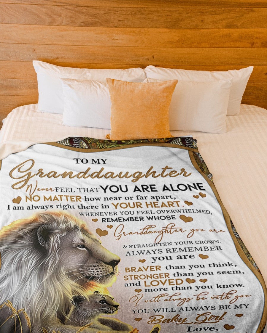 BLANKET FOR GRANDDAUGHTER – COMFORT & WARMTH GIFT FROM GRANDPA  Sherpa Fleece Quilt Blanket LUNA00 (SKUB11-54)
