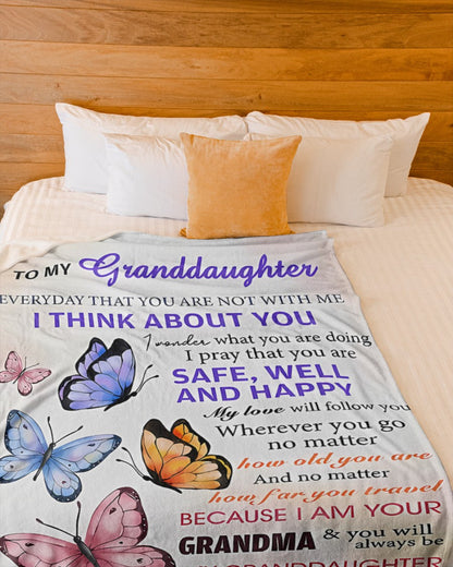 BLANKET FOR GRANDDAUGHTER – COMFORT & WARMTH GIFT FROM GRANDMA  Sherpa Fleece Quilt Blanket LUNA00 (SKUB-BLK-GMD1)