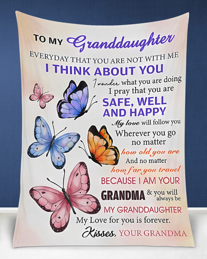 BLANKET FOR GRANDDAUGHTER – COMFORT & WARMTH GIFT FROM GRANDMA  Sherpa Fleece Quilt Blanket LUNA00 (SKUB-BLK-GMD1)