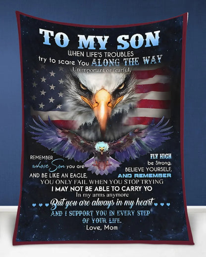 Special Gift For Your Son Blanket - From Mom