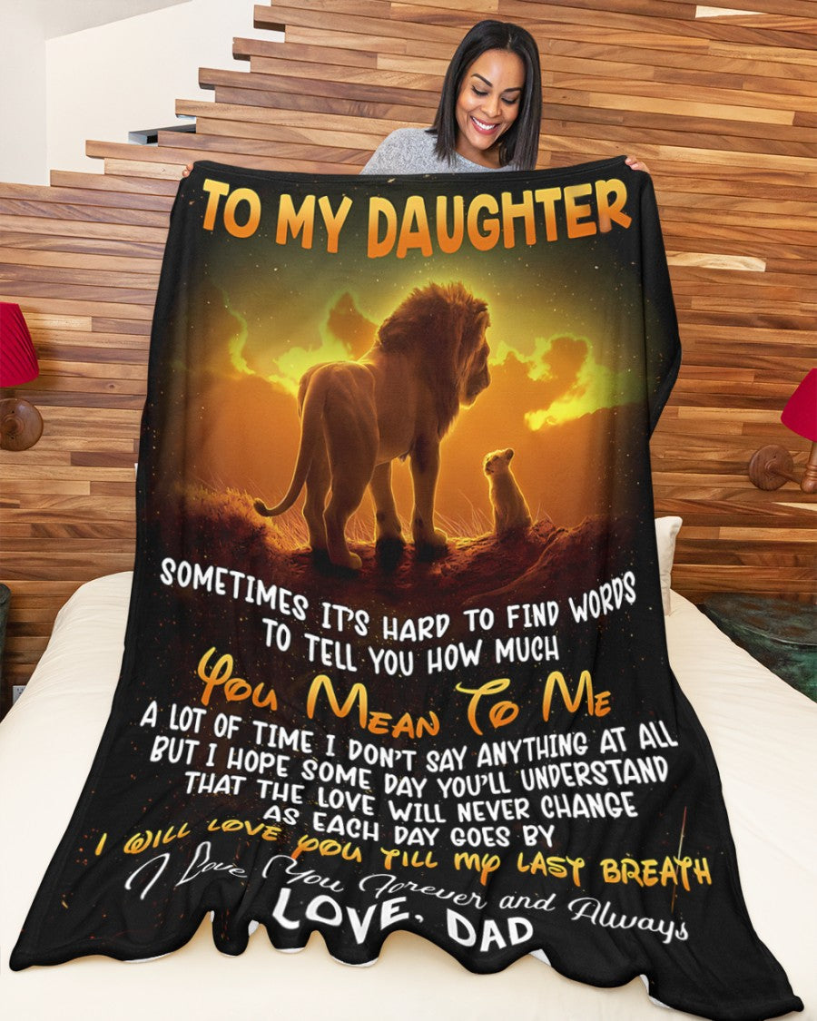 BLANKET FOR DAUGHTER – COMFORT & WARMTH GIFT FROM DAD Sherpa Fleece Quilt Blanket SNOW00