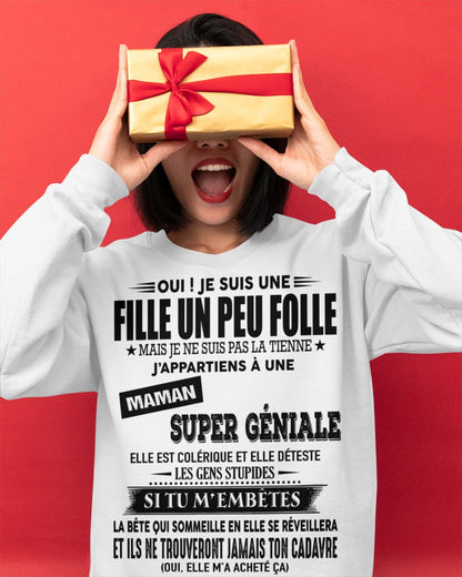 T-SHIRT JE SUIS UNE FILLE CHANCELUNAE – CADEAU TOUCHANT DE MAMAN INCROYABLE - frSNOW00