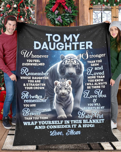 BLANKET FOR DAUGHTER – COMFORT & WARMTH GIFT FROM MOM Sherpa Fleece Quilt Blanket SNOW00 (SKUB12-153)