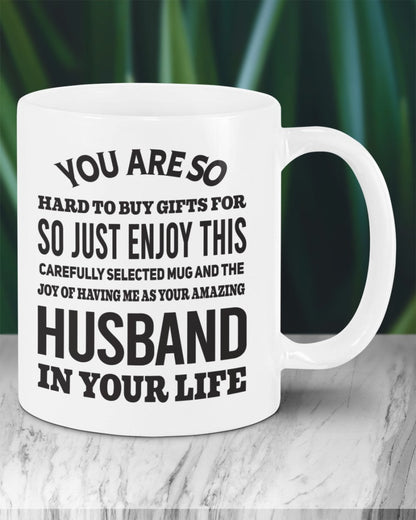 FUNNY MUG FOR YOUR WIFE - PERFECT GIFT FOR VALENTINE'S DAY - GIFT FROM HLUNABAND EBIL00 (SKU12-327)