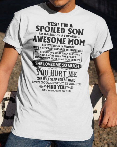 January - Awesome Mom - Perfect Gift For Your Son From Mom - LUNA01 (SKU-SPW-01)