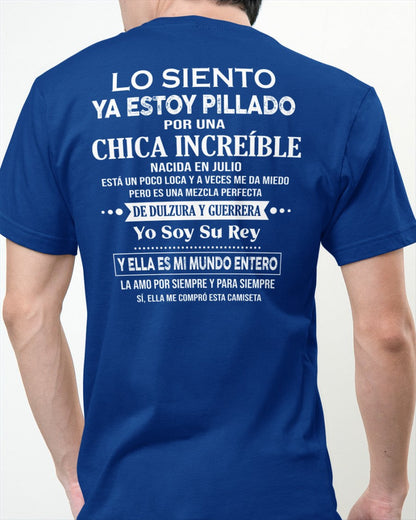 Julio Chica Increíble - Regalo especial para tu novio - T07 (SKU04-112)