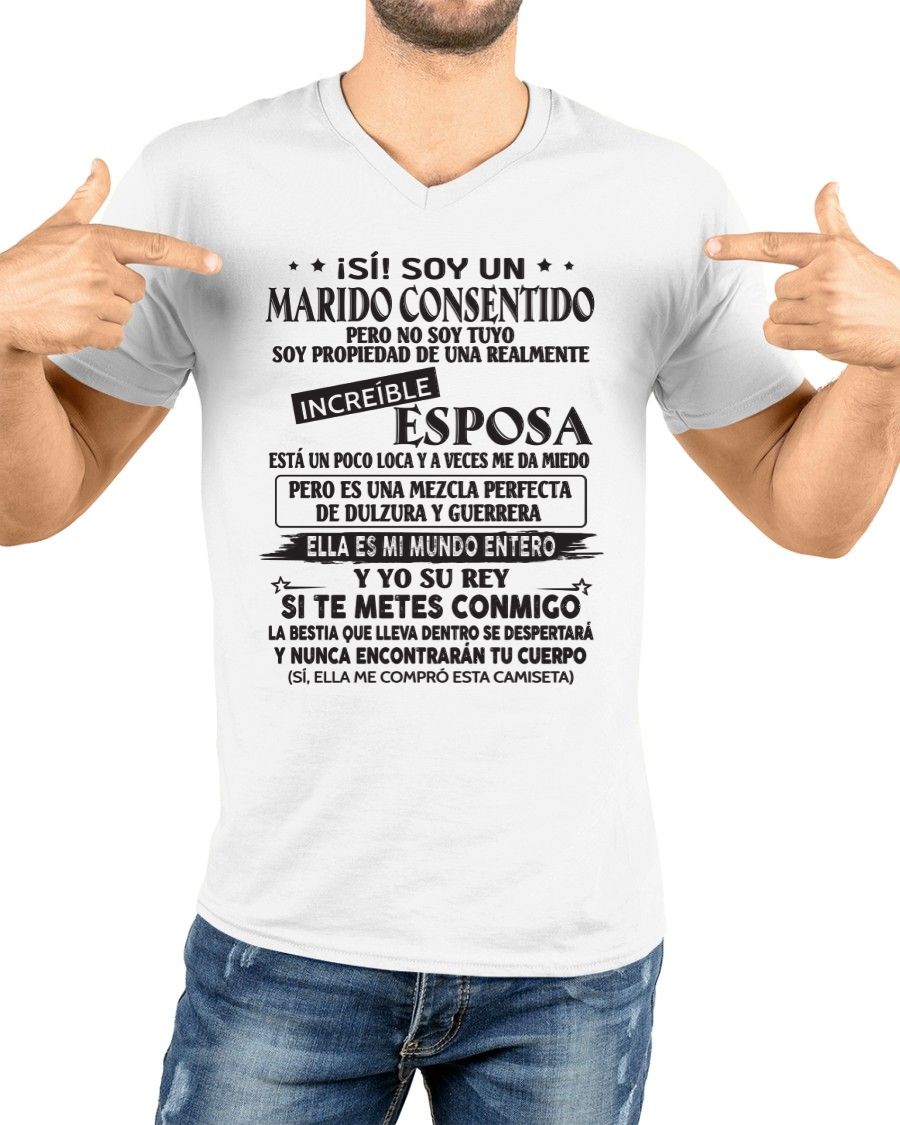 CAMISETA DIVERTIDA DE ESPOSO CONSENTIDO - LUNA00sp (SKU05-105-00)