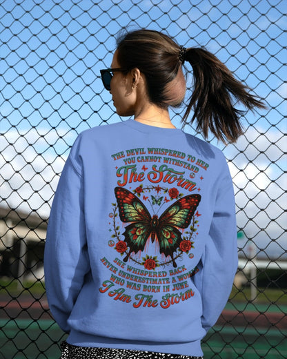 The Devil Whispered to Her – I Am the Storm June Woman Shirt - LUNA06 FMA (SKU10-72-06)