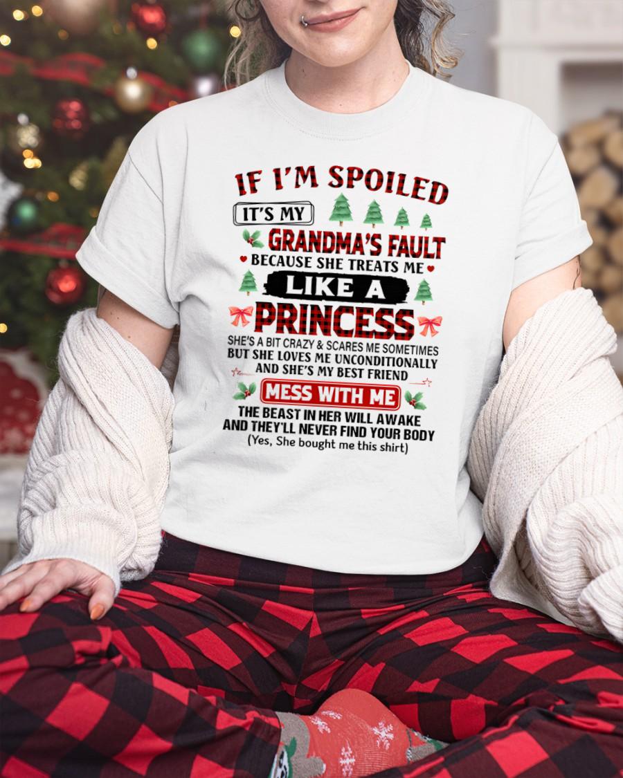 CHRISTMAX T-SHRIT FOR GRANDDAUGHTER - GIFT FROM GRANDMA - LUNA00