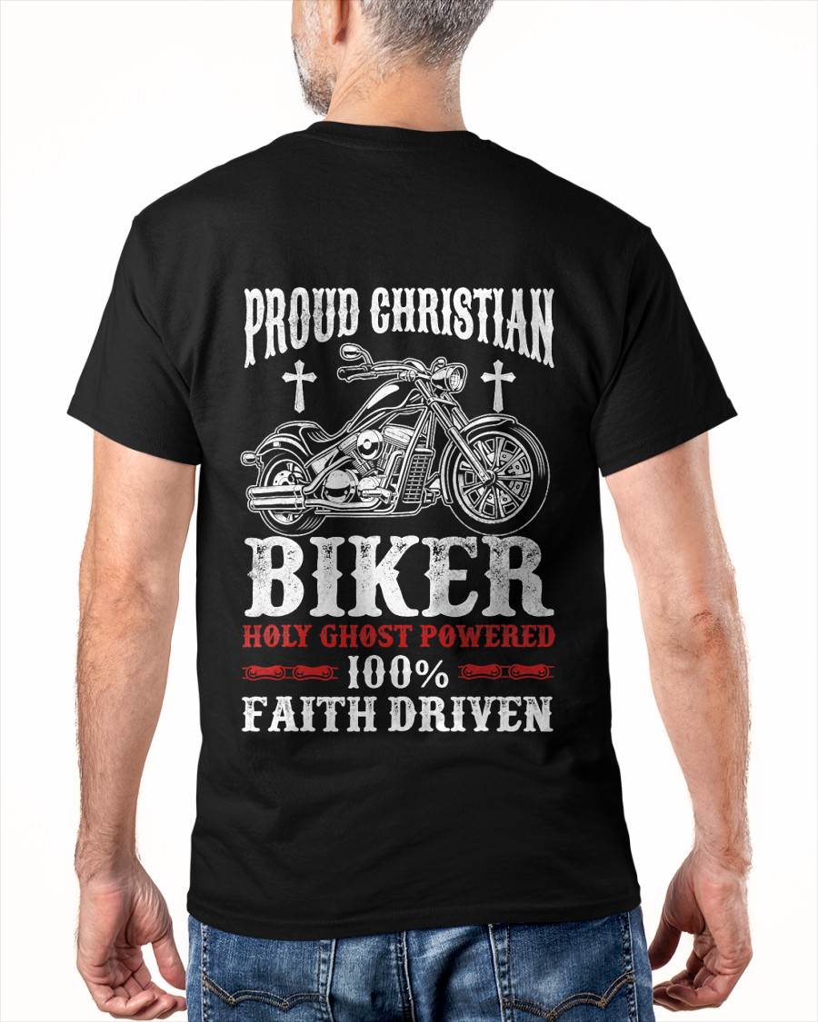 Motorcycle Proud Christian Biker Faith Driven - SHIRT FOR MEN - LUNA00 (SKU2607-DY-09)