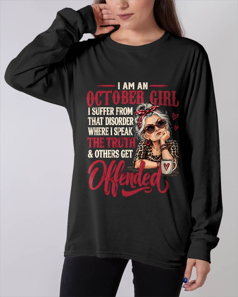 OCTOBER - I SPEAK THE TRUTH, EVEN IF OTHERS GET OFFENDED - SHIRT FOR WOMEN - LUNA10 (SKU2609-326-10)