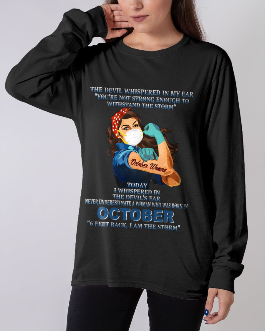 Never Underestimate A Woman Born In October – October Woman “I Am The Storm” - FMA / LUNA10 (SKU12-322-10)