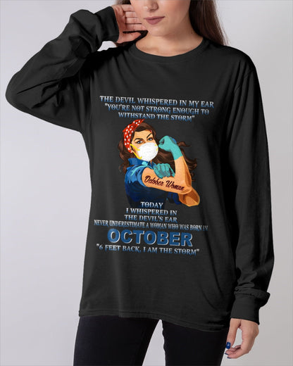 Never Underestimate A Woman Born In October – October Woman “I Am The Storm” - FMA / LUNA10 (SKU12-322-10)