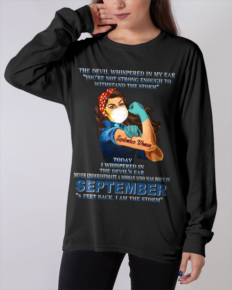 Never Underestimate A Woman Born In September – September Woman “I Am The Storm” - FMA / LUNA09 (SKU12-322-09)