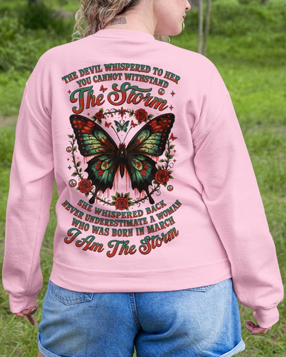 The Devil Whispered to Her – I Am the Storm March Woman Shirt - LUNA03 FMA (SKU10-72-03)