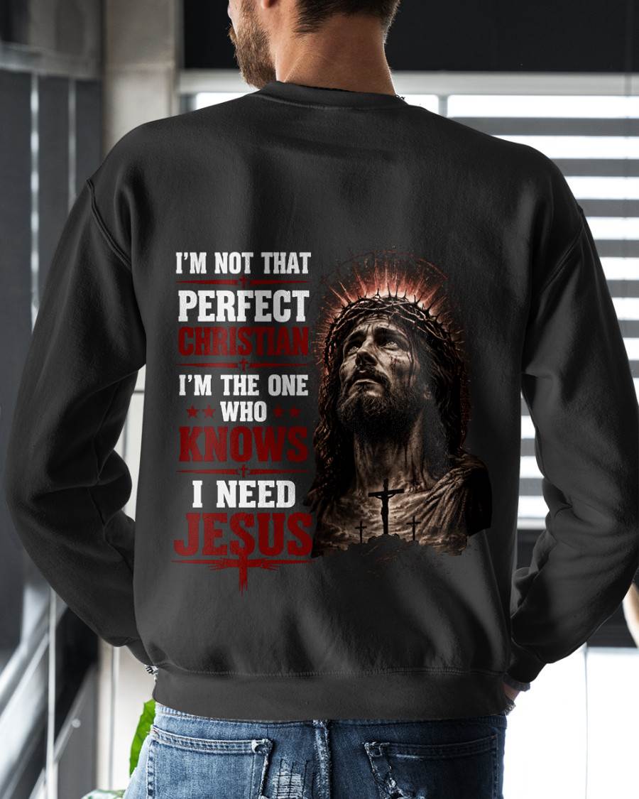 I'M NOT THAT  PERFECT CHRISTIAN - SHIRT FOR MEN - LUNA00 (SKU2608-100)