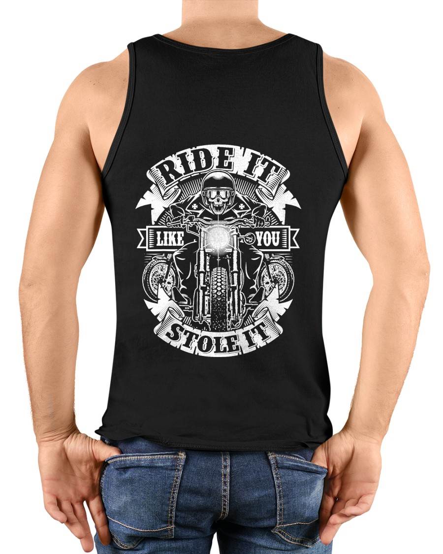 Biker Ride Like You Stole Skull Motorcycle - SHIRT FOR MEN - LUNA00 (SKU2607-DY-01)