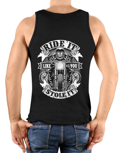 Biker Ride Like You Stole Skull Motorcycle - SHIRT FOR MEN - LUNA00 (SKU2607-DY-01)