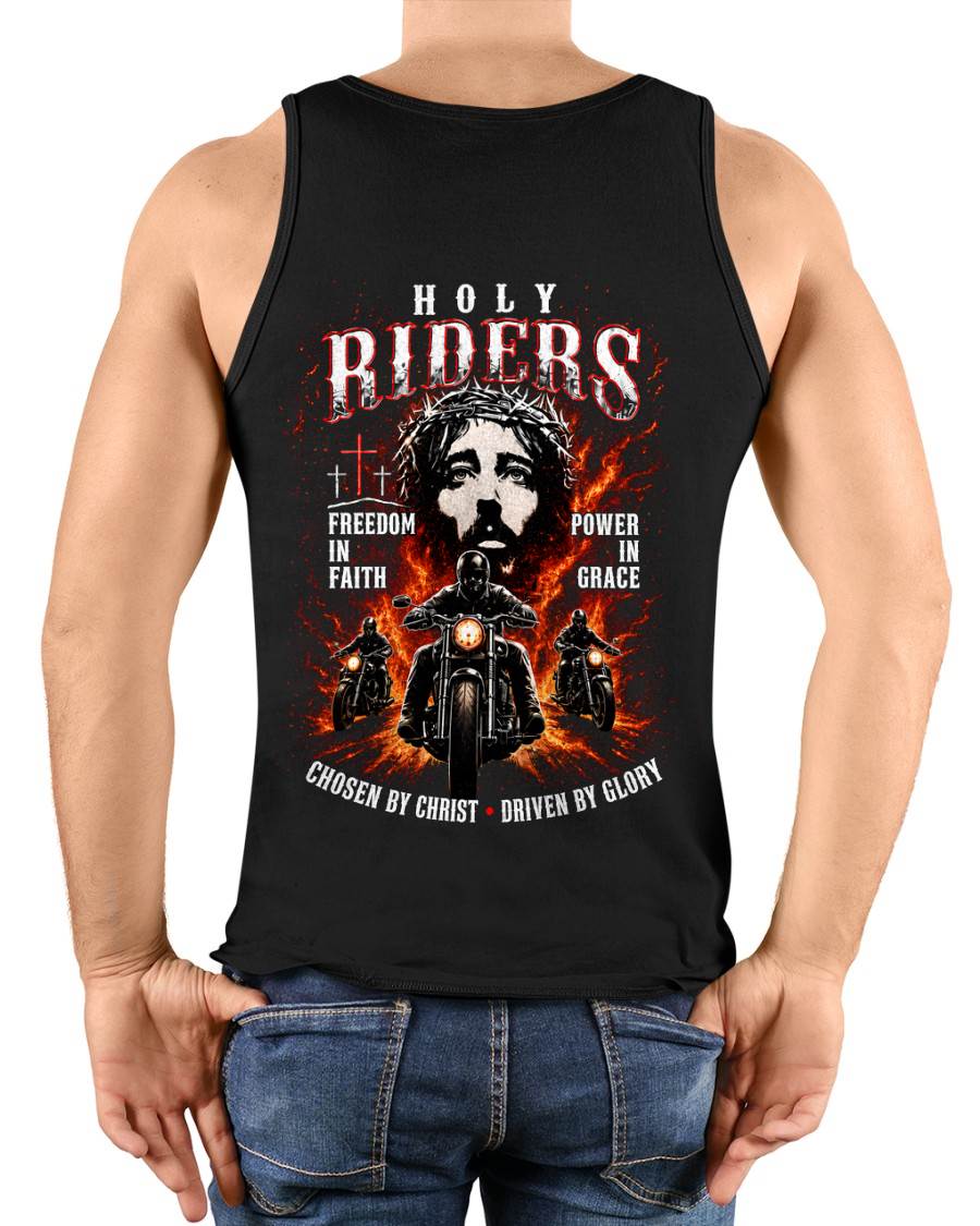 HOLY RIDERS FAITH & GRACE CHOSEN BY CHRIST DRIVEN BY GLORY - SHIRT FOR MEN - LUNA00 (SKU2608-216)