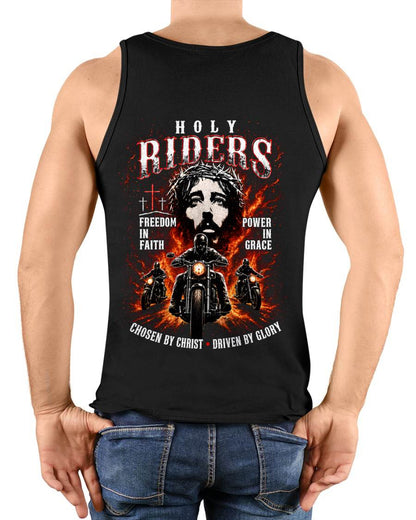 HOLY RIDERS FAITH & GRACE CHOSEN BY CHRIST DRIVEN BY GLORY - SHIRT FOR MEN - LUNA00 (SKU2608-216)