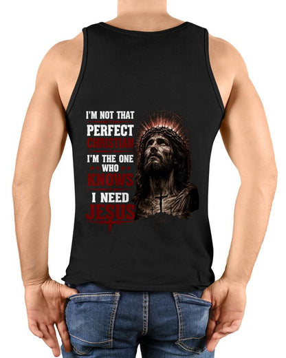 I'M NOT THAT  PERFECT CHRISTIAN - SHIRT FOR MEN - LUNA00 (SKU2608-100)