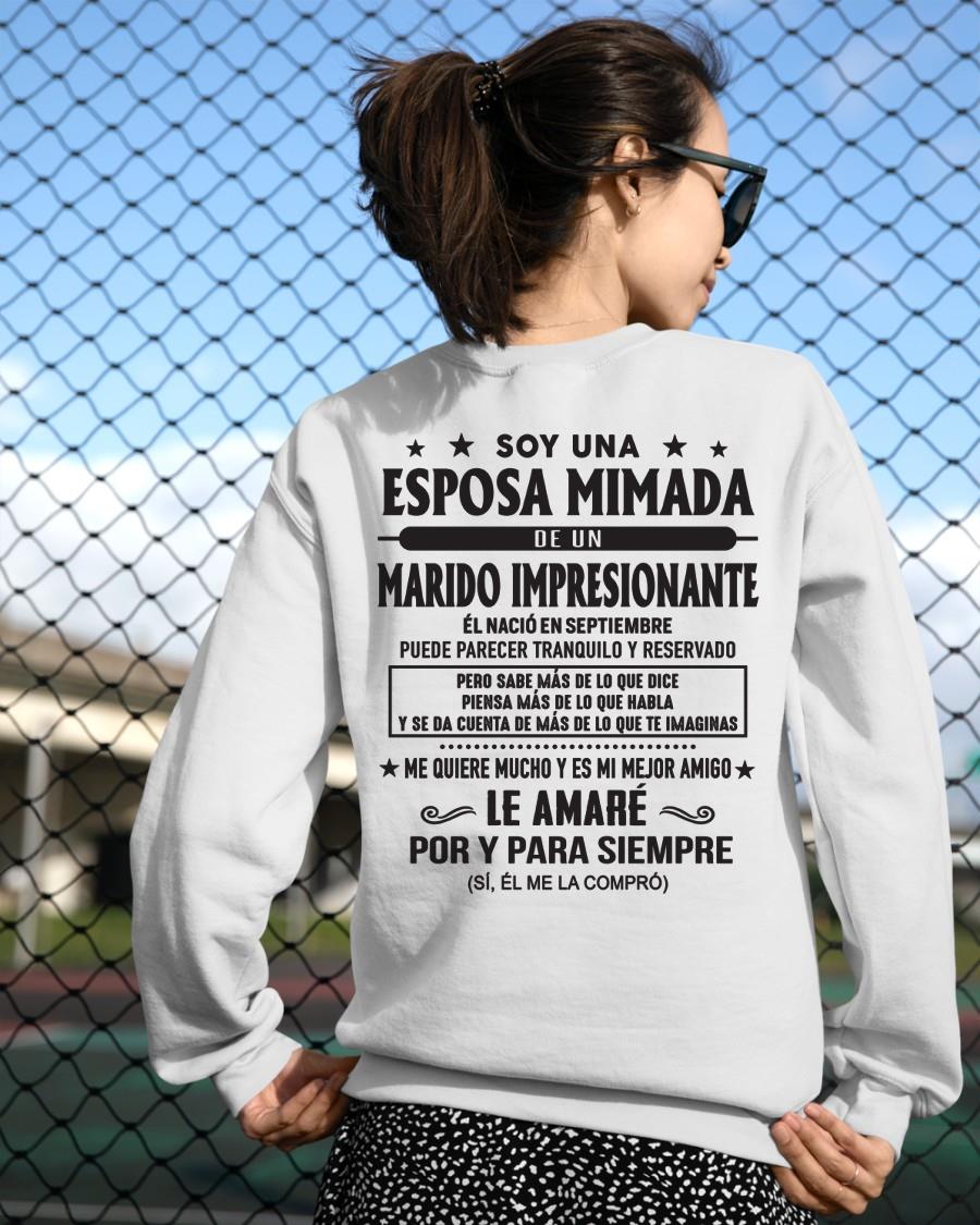 Septiembre - Soy una Esposa mimada de un Marido impresionante - Regalo especial para tu esposa - T09 (SKU05-101-09)
