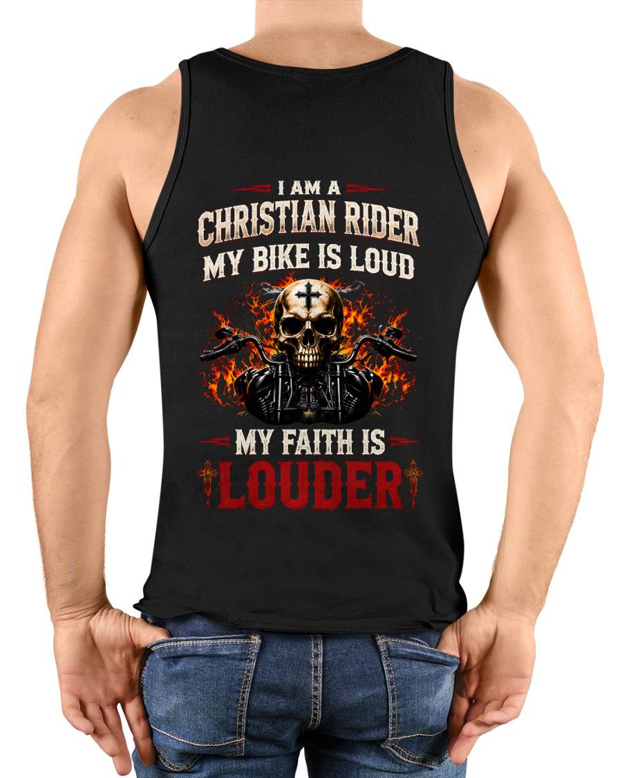 CHRISTIAN RIDER MY BIKE IS LOUD MY FAITH IS LOUDER - SHIRT FOR MEN - LUNA00 (SKU2608-602)