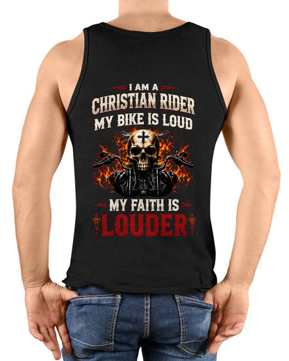 CHRISTIAN RIDER MY BIKE IS LOUD MY FAITH IS LOUDER - SHIRT FOR MEN - LUNA00 (SKU2608-602)