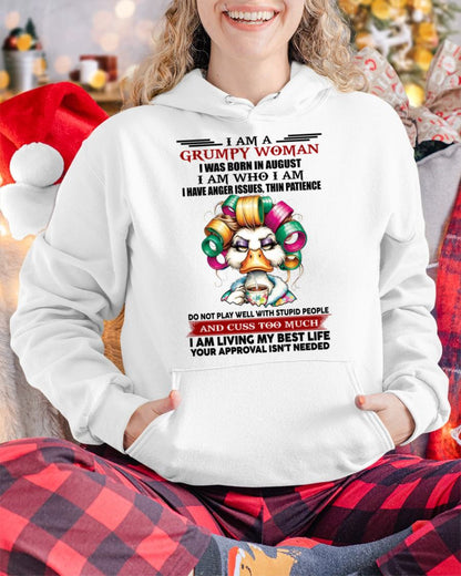 AUGUST - GRUMPY WOMAN - BIRTHDAY SHIRT FOR WOMEN - FMA / LUNA08 (SKU26T-01-22-08)