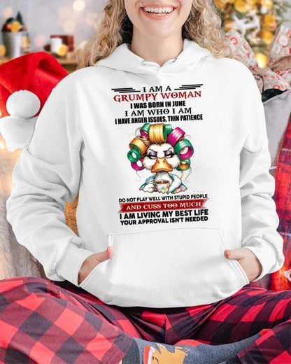 JUNE - GRUMPY WOMAN - BIRTHDAY SHIRT FOR WOMEN - FMA / LUNA06 (SKU26T-01-22-06)