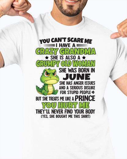 JUNE - YOU CAN'T SCARE ME - FOR GRANDSON - GIFT FROM GRANDMA - LUNA06 (SKU09-85-06)