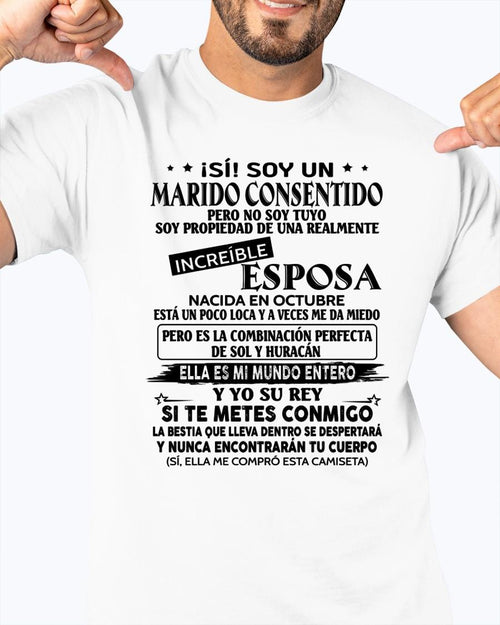 Octubre - Esposa increíble - Regalo especial para Marido - T10 (Sku.tbnA4)