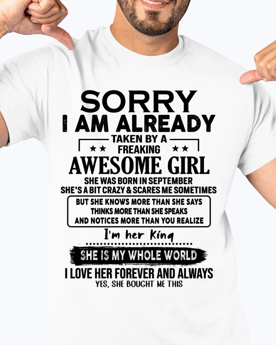 September - Awesome Girl born in September - Special gift for your boyfriend - From Wife LUNA09 (SKU.AT16)