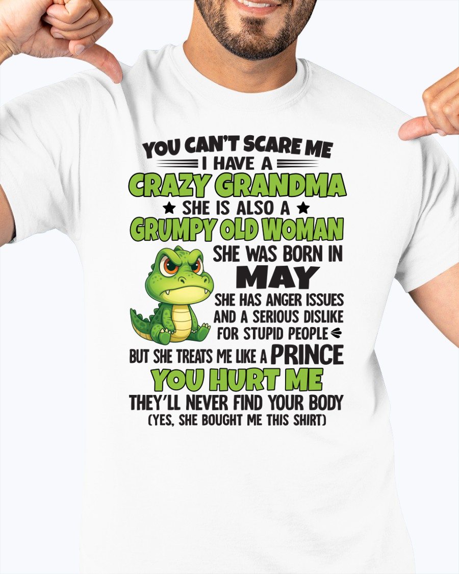MAY - YOU CAN'T SCARE ME - FOR GRANDSON - GIFT FROM GRANDMA - LUNA05 (SKU09-85-05)