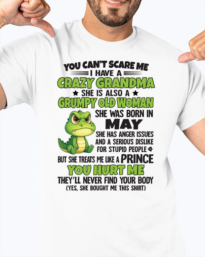 MAY - YOU CAN'T SCARE ME - FOR GRANDSON - GIFT FROM GRANDMA - LUNA05 (SKU09-85-05)